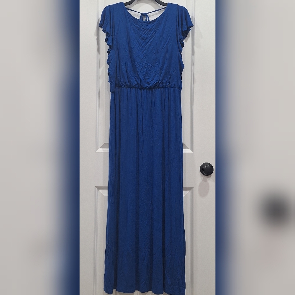 LOFT Royal Blue Maxi Dress